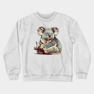 Chill Koala - Natural History Illustration Crewneck Sweatshirt
